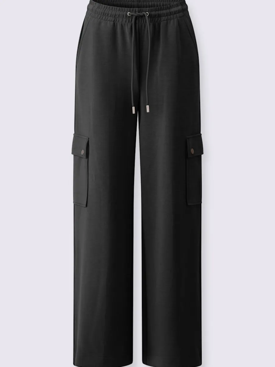 Pantalon en jersey à poches cargo larges confortables