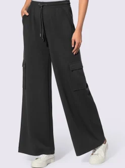 Pantalon en jersey à poches cargo larges confortables