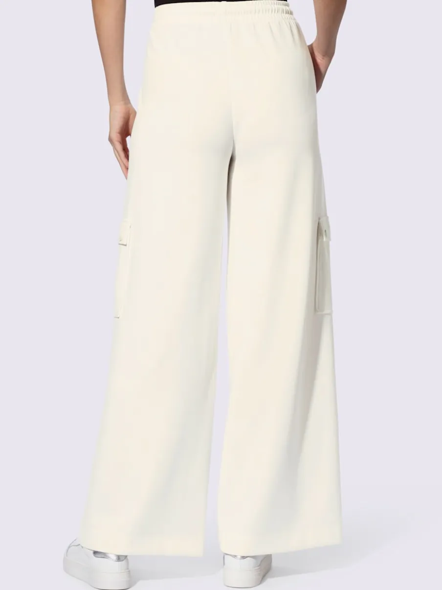 Pantalon en jersey à poches cargo larges confortables