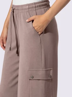 Pantalon en jersey à poches cargo larges confortables