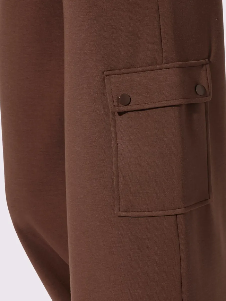 Pantalon en jersey à poches cargo larges confortables
