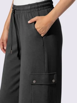 Pantalon en jersey à poches cargo larges confortables