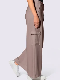 Pantalon en jersey à poches cargo larges confortables