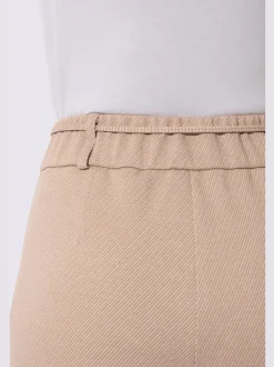 Pantalon en jersey taille haute avec ceinture élastique et poches