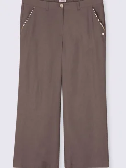 Pantalon en lin mélange lin et viscose