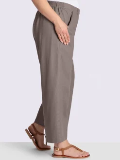 Pantalon en lin mélange lin et viscose