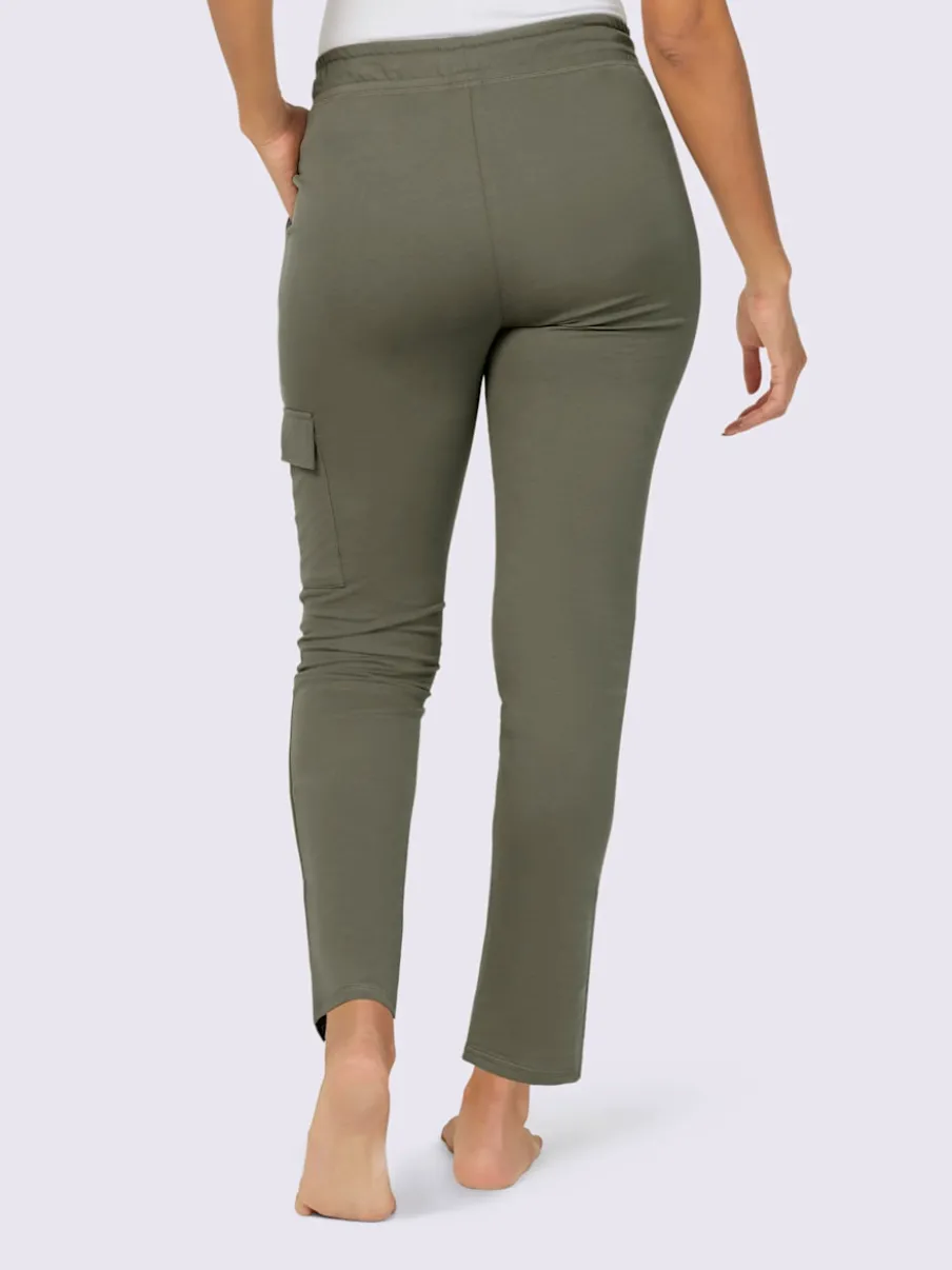 Pantalon en matière sweat avec poches confortables et coulisse