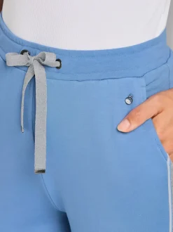Pantalon en modal viscose avec ceinture à nouer et poches