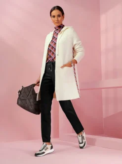 Pantalon en synthétique au toucher velouté