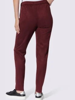 Pantalon en synthétique au toucher velouté