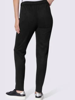 Pantalon en synthétique au toucher velouté