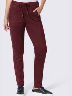 Pantalon en synthétique au toucher velouté