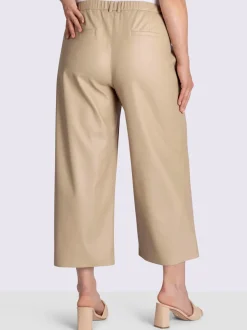 Pantalon en synthétique ceinture élastique au dos