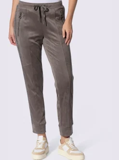 Pantalon en synthétique imitation cuir velours douce