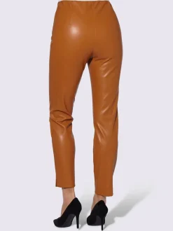 Pantalon en synthétique souple avec large ceinture élastique