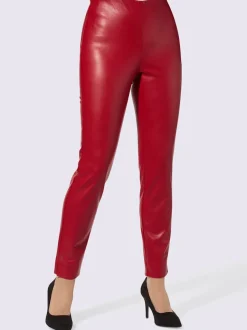 Pantalon en synthétique souple avec large ceinture élastique