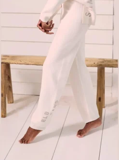 Pantalon en tricot doux avec ceinture élastique et jambes étroites