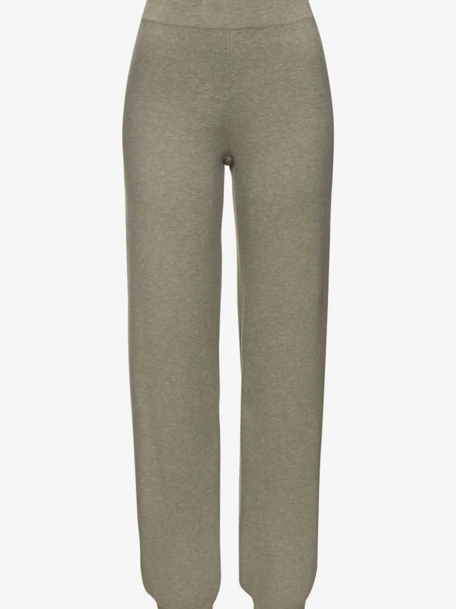 Pantalon en tricot doux avec ceinture élastique et jambes étroites