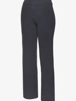Pantalon en tricot doux avec ceinture élastique et jambes larges