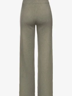 Pantalon en tricot doux avec ceinture élastique et jambes larges