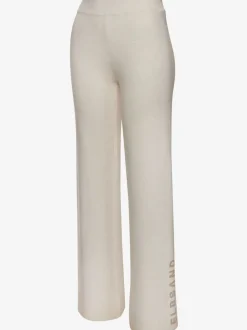 Pantalon en tricot doux avec ceinture élastique et jambes larges