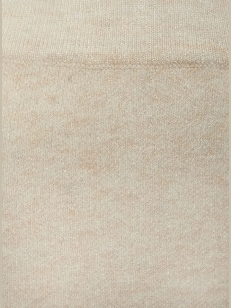 Pantalon en tricot doux avec ceinture élastique et jambes larges