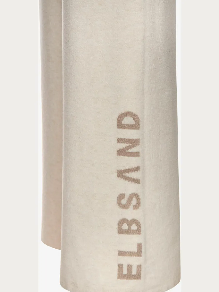 Pantalon en tricot doux avec ceinture élastique et jambes larges