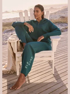 Pantalon en tricot doux avec ceinture élastique large
