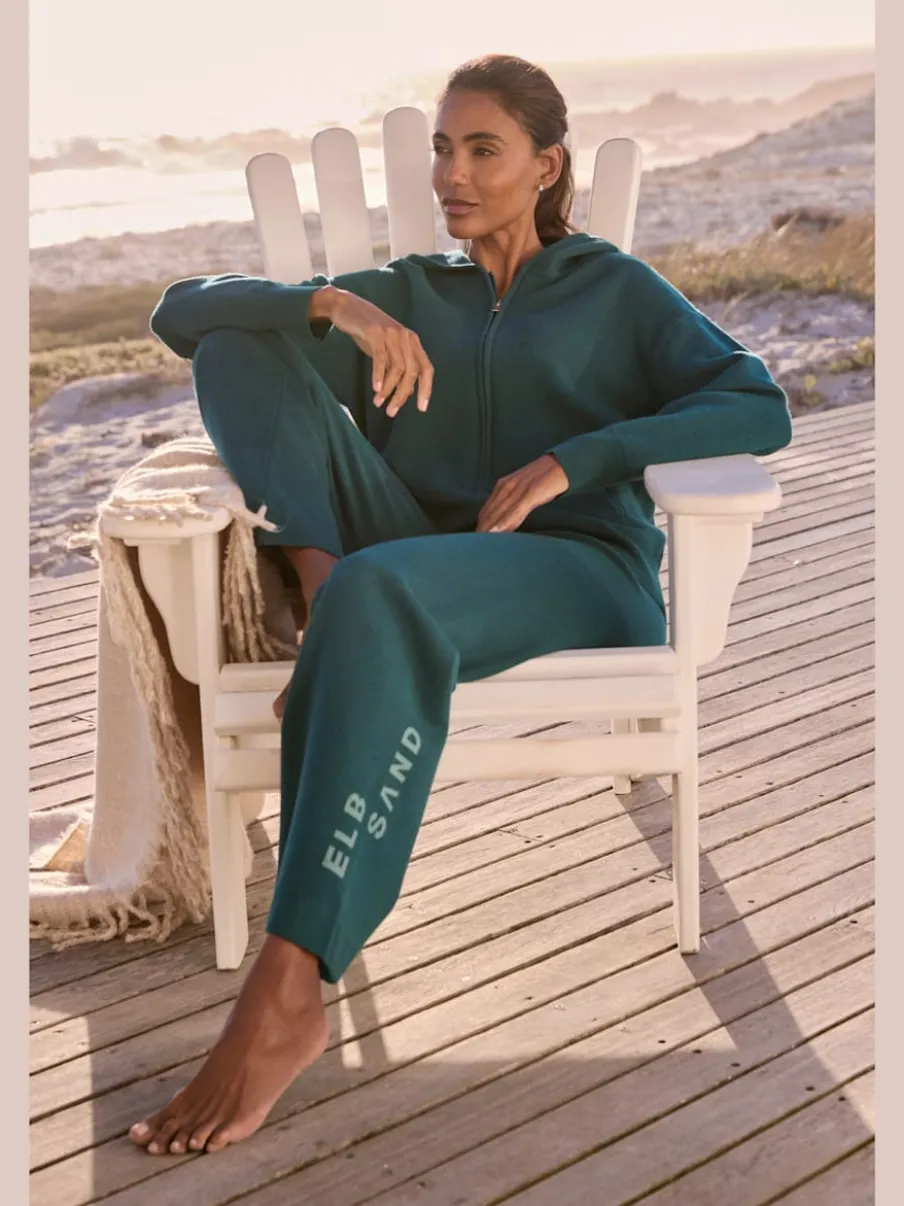 Pantalon en tricot doux avec ceinture élastique large