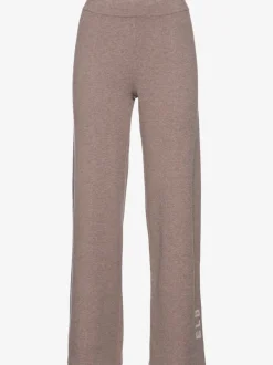 Pantalon en tricot doux avec ceinture élastique et jambes larges
