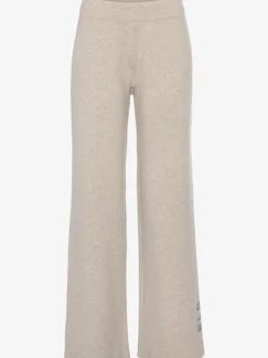 Pantalon en tricot doux avec ceinture élastique et jambes larges