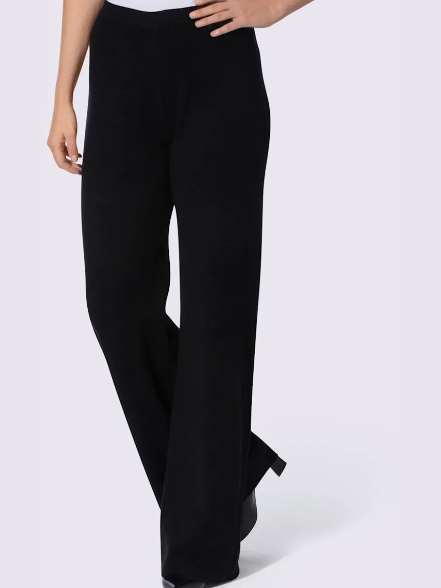 Pantalon en tricot mélange de viscose doux