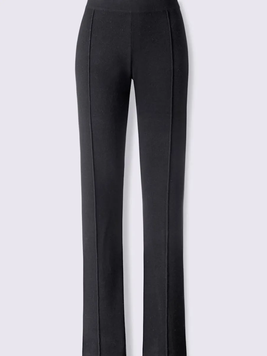 Pantalon en tricot nervures affinantes