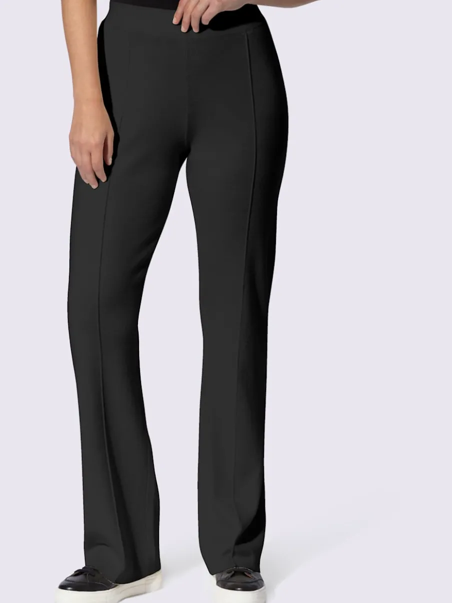 Pantalon en tricot nervures affinantes