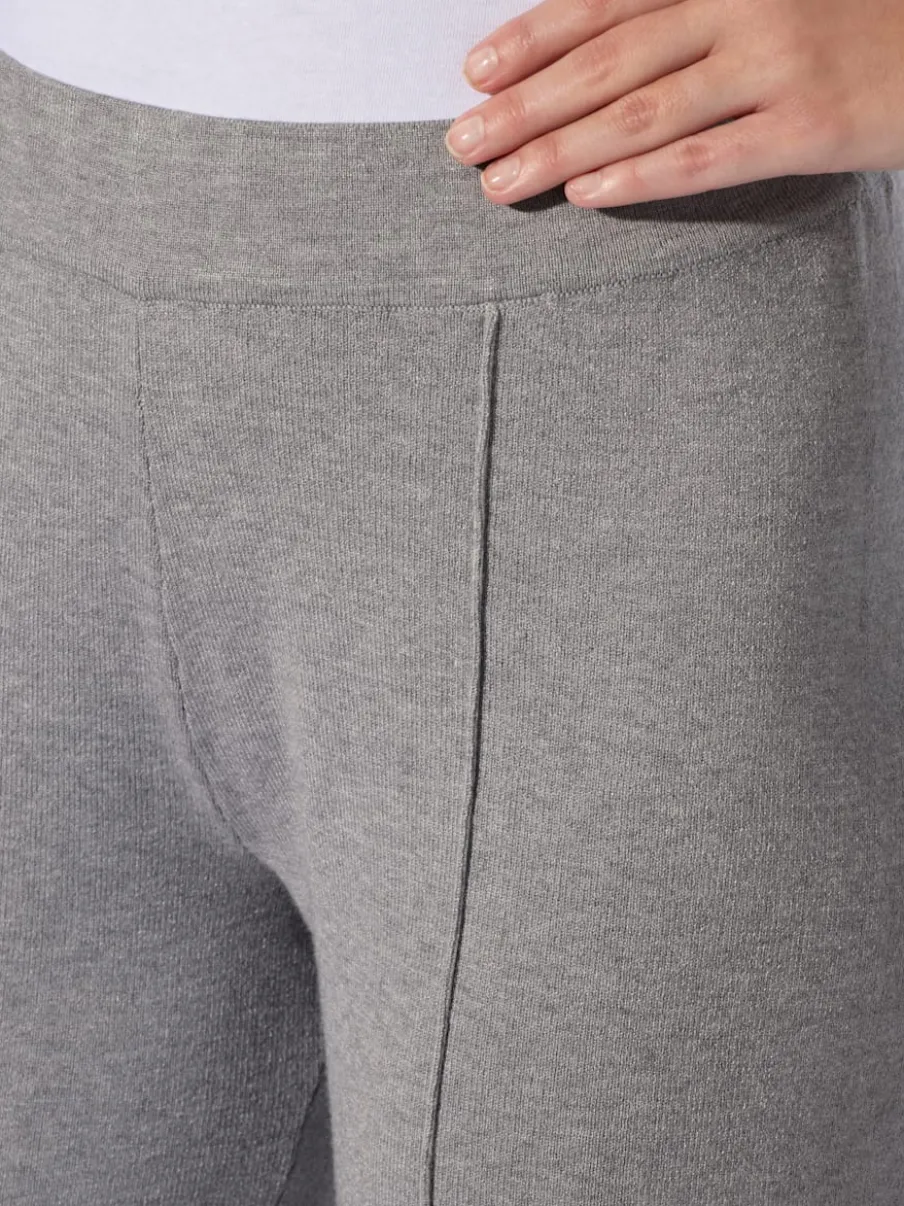 Pantalon en tricot nervures affinantes