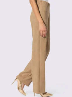 Pantalon en velours synthétique avec ceinture confortable