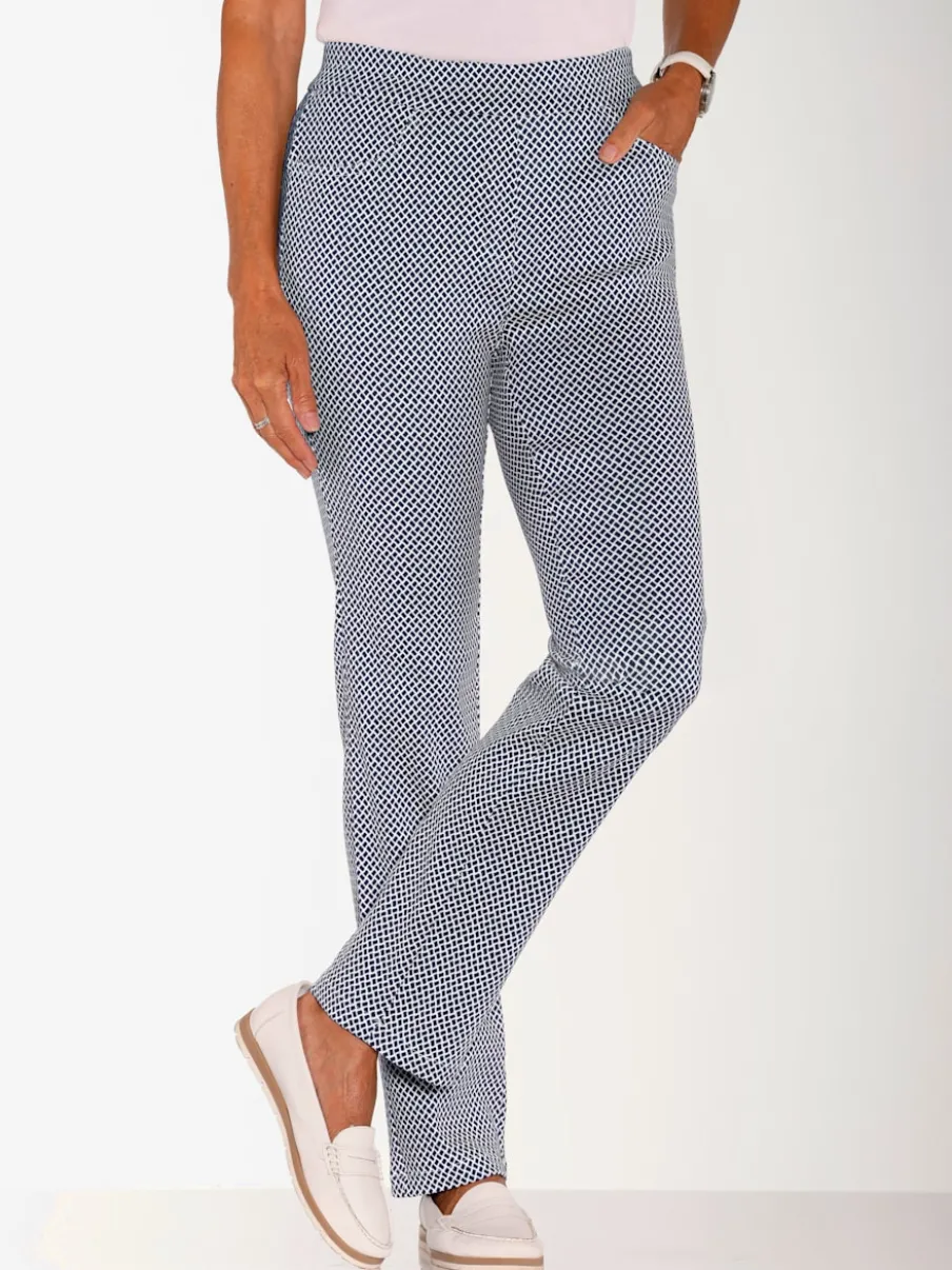 Pantalon extensible avec poches et ceinture élastique