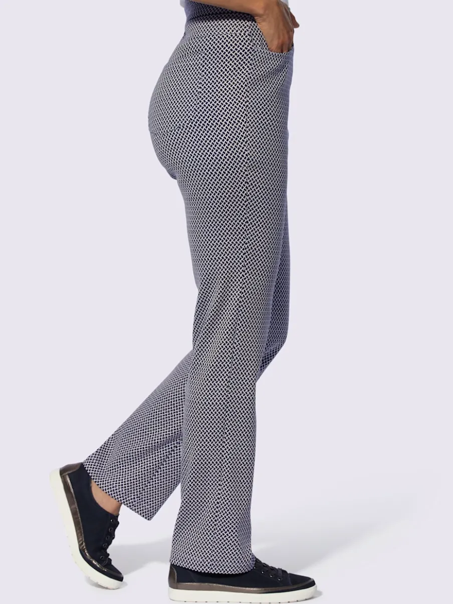 Pantalon extensible avec poches et ceinture élastique