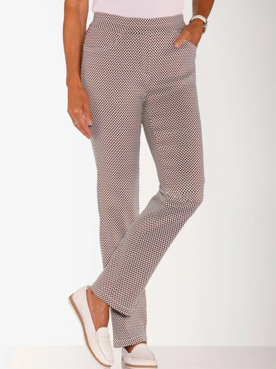 Pantalon extensible avec poches et ceinture élastique