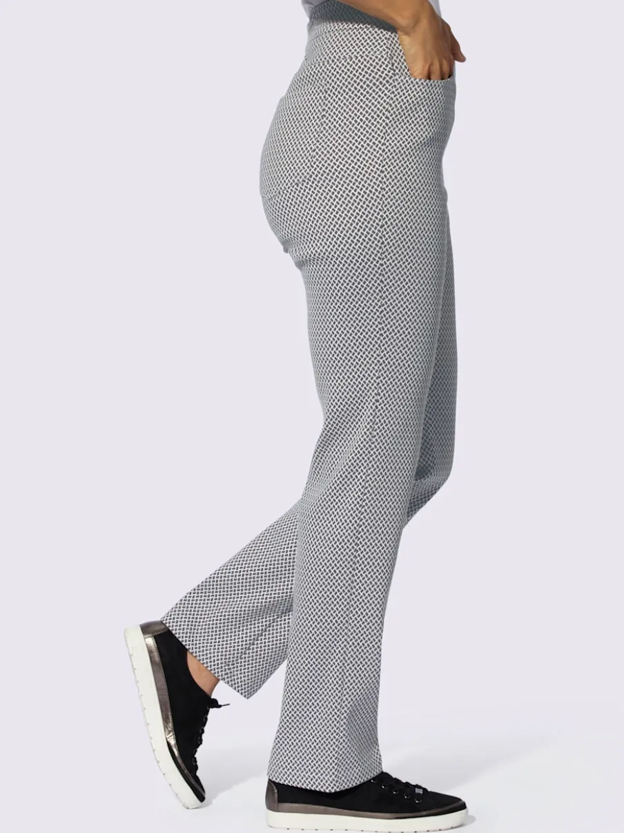 Pantalon extensible avec poches et ceinture élastique