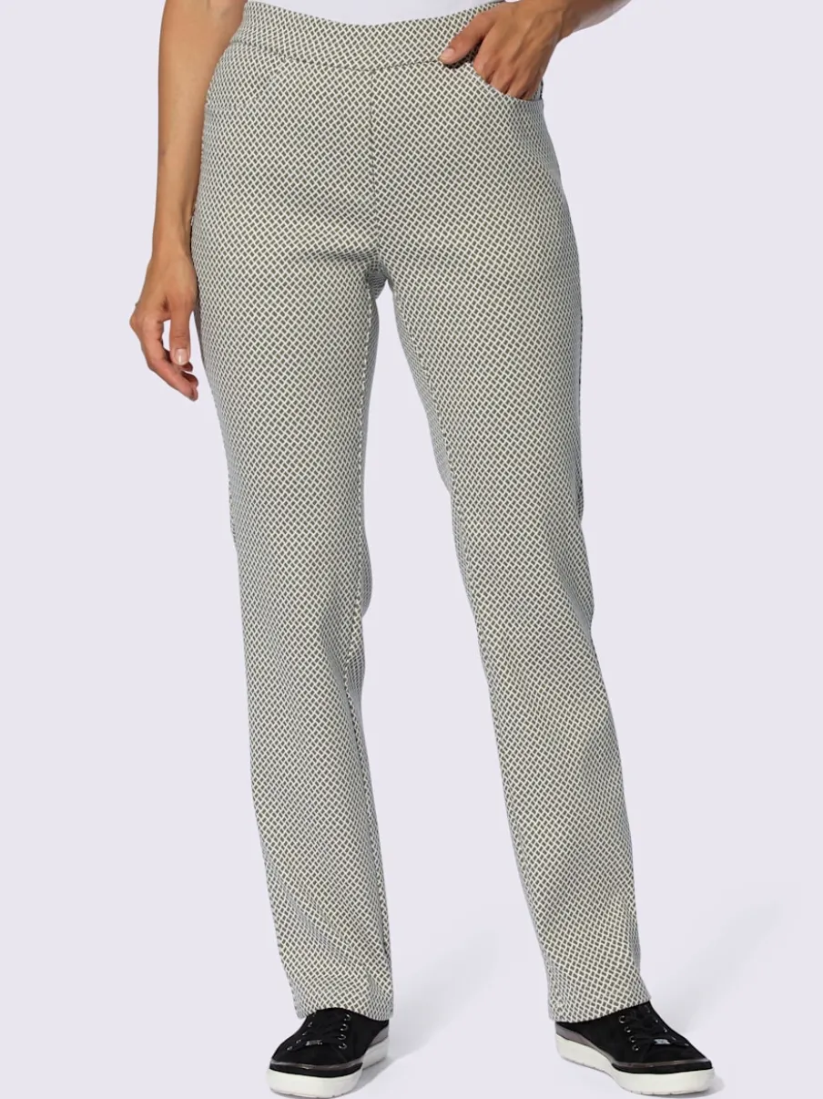 Pantalon extensible avec poches et ceinture élastique