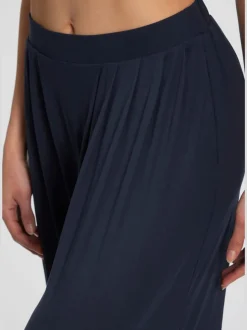 Pantalon extra-large doux avec pinces et poches latérales