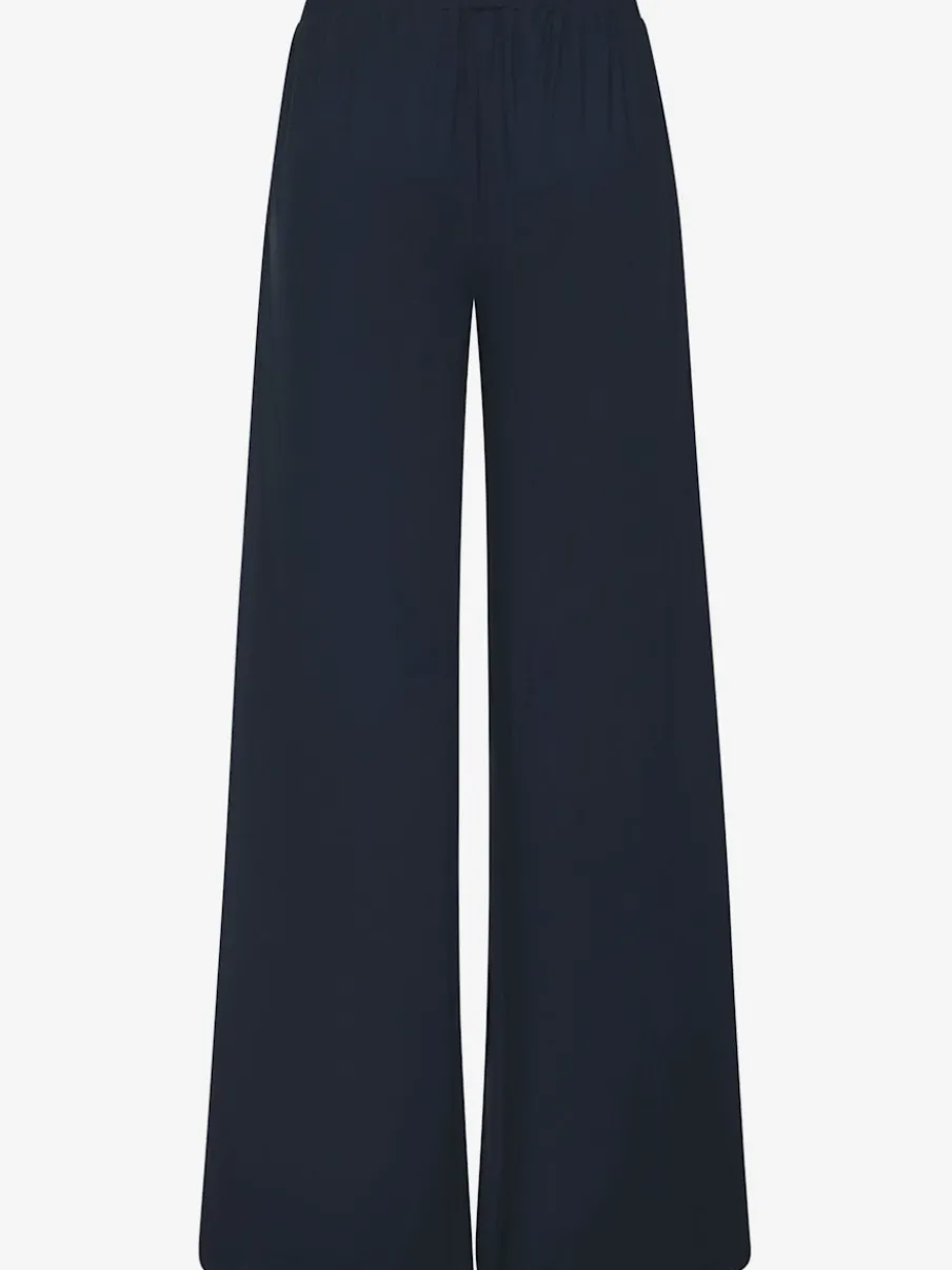 Pantalon extra-large doux avec pinces et poches latérales