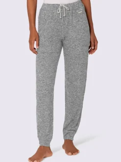 Pantalon femme décontracté tricot fin avec poches pratiques