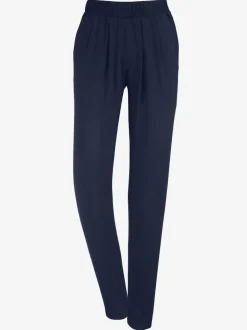 Pantalon fluide avec ceinture élastique et poches latérales
