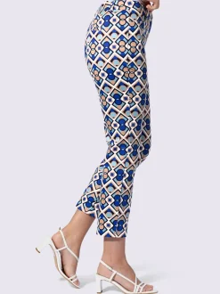 Pantalon imprimé motifs graphiques avec poches devant arrière