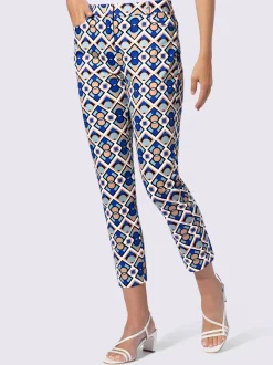 Pantalon imprimé motifs graphiques avec poches devant arrière
