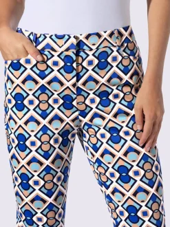Pantalon imprimé motifs graphiques avec poches devant arrière