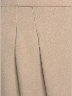 Pantalon à jambes extra-amples avec poches latérales smockées