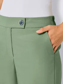 Pantalon à jambes larges avec ceinture élastique et poches